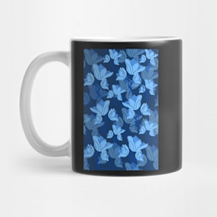 Blue flower pattern Mug